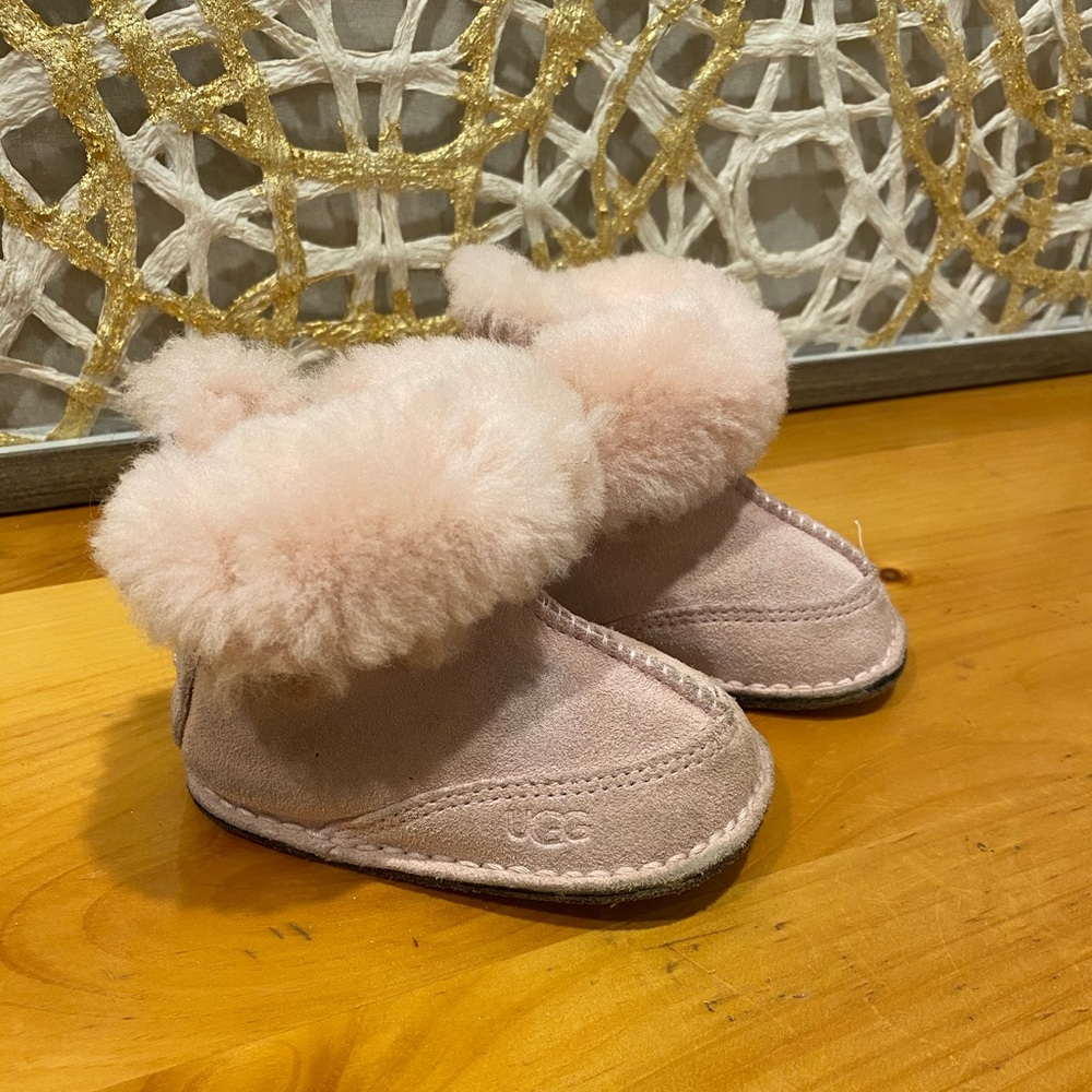 UGG Australia Boo Boot Pink Suede Infant Size Sm